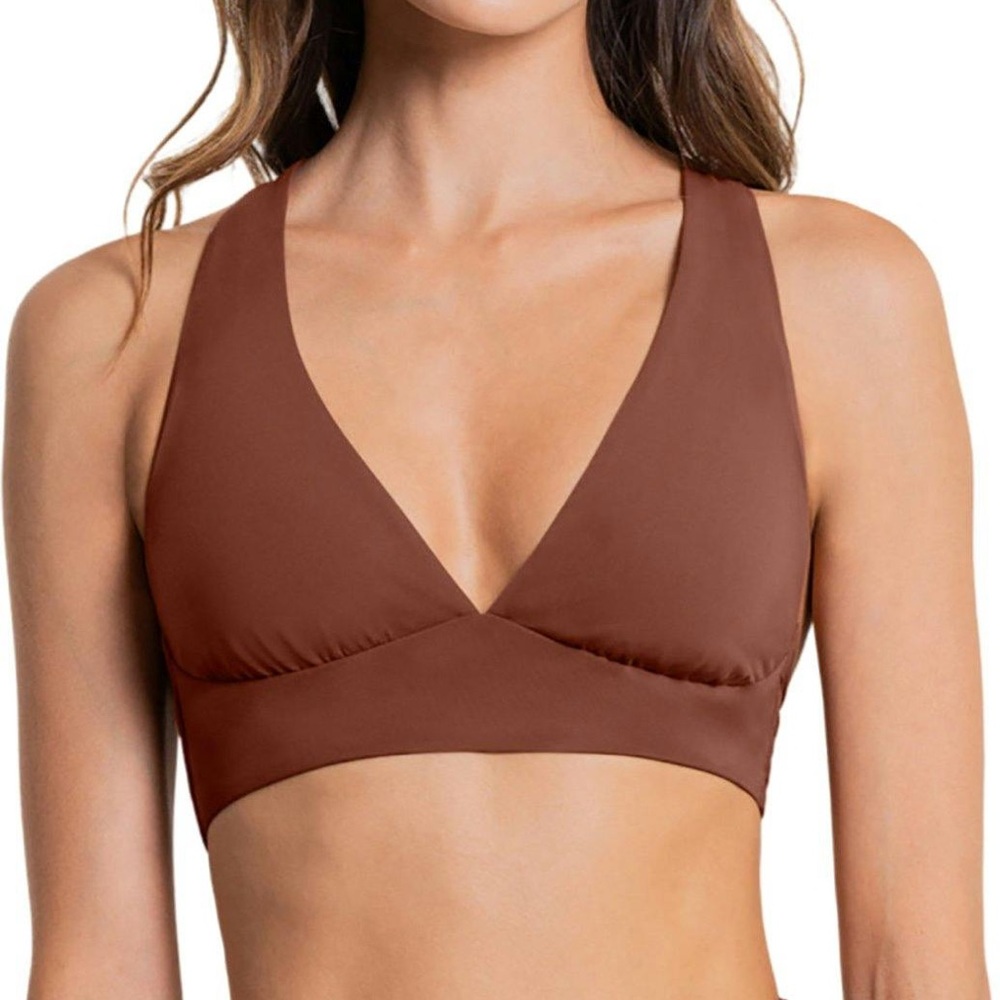 Maaji REVERSIBLE Long Line Triangle Bikini Top & Flirt Thin Side Bikini Bottom